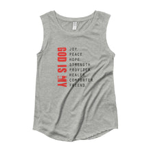 Load image into Gallery viewer, God is My - Women's Cap Sleeve Tee