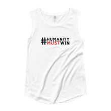 Load image into Gallery viewer, #HumanityMustWin - Women's Cap Sleeve Tee