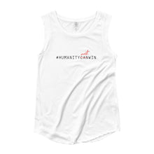 Load image into Gallery viewer, #HumanityMustWin - Women's Cap Sleeve Tee