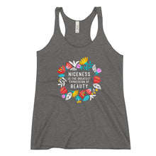 Load image into Gallery viewer, Niceness is the Greatest Expression - Women's Racerback Tank