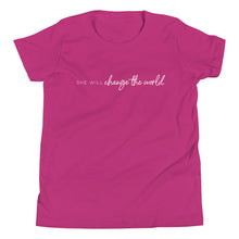 Load image into Gallery viewer, She Will Change the World - Kid's Short Sleeve Tee