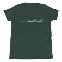 Load image into Gallery viewer, She Will Change the World - Kid's Short Sleeve Tee