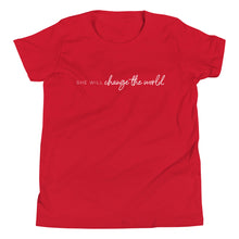 Load image into Gallery viewer, She Will Change the World - Kid's Short Sleeve Tee