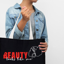 Load image into Gallery viewer, Beauty Looks Like ME - Medium Reusable Canvas Tote