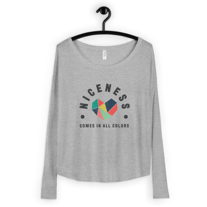 Niceness Comes in All Colors - Women's Long Sleeve Tee