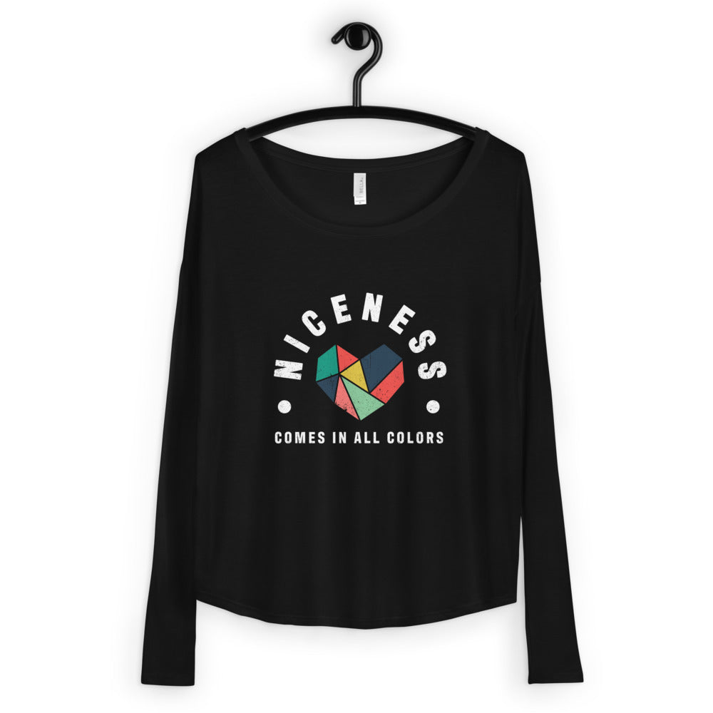 Niceness Comes in All Colors - Women's Long Sleeve Tee