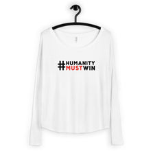 Load image into Gallery viewer, #HumanityMustWin - Women&#39;s Long Sleeve Tee