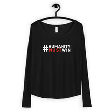 Load image into Gallery viewer, #HumanityMustWin - Women&#39;s Long Sleeve Tee