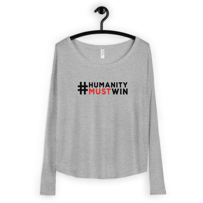 #HumanityMustWin - Women's Long Sleeve Tee