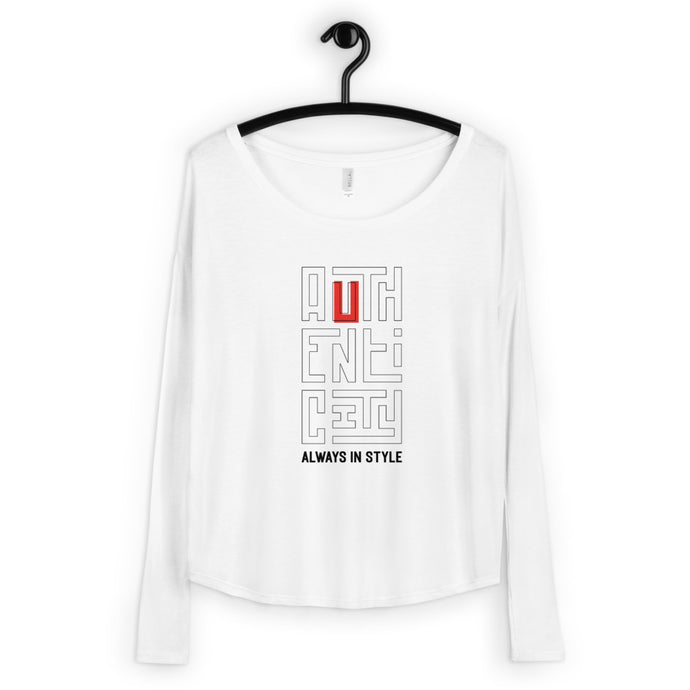 Authenticity Always in Style - Women's Long Sleeve Tee