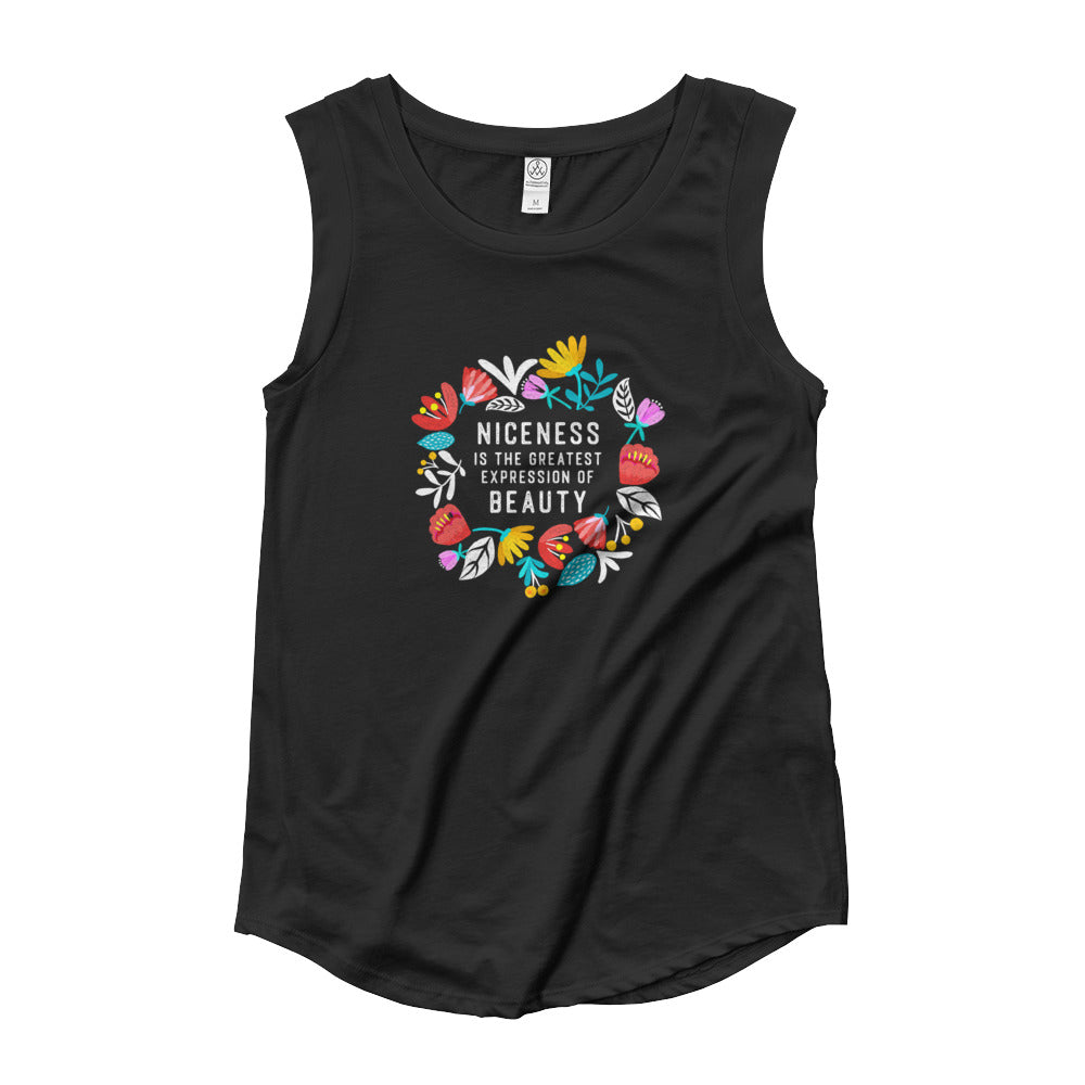 Niceness is the Greatest Expression - Women’s Cap Sleeve Tee