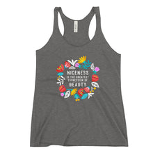 Load image into Gallery viewer, Niceness is the Greatest Expression - Women&#39;s Racerback Tank