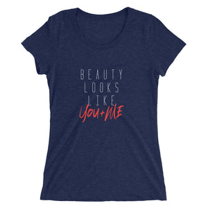 Beauty Looks Like You + Me - Women's Short Sleeve Tee