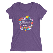 Load image into Gallery viewer, Niceness is the Greatest Expression - Women&#39;s Short Sleeve Tee