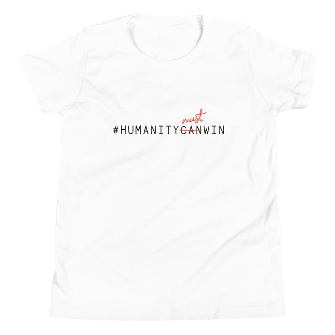 #HumanityMustWin - Kid's Short Sleeve Tee